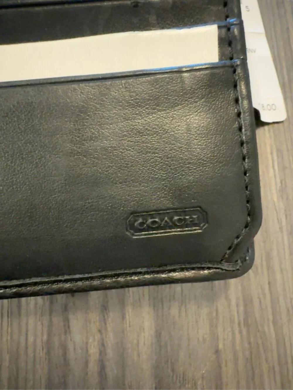 NWT COACH Signature Turnlock Slim Envelope Wallet Black F49165